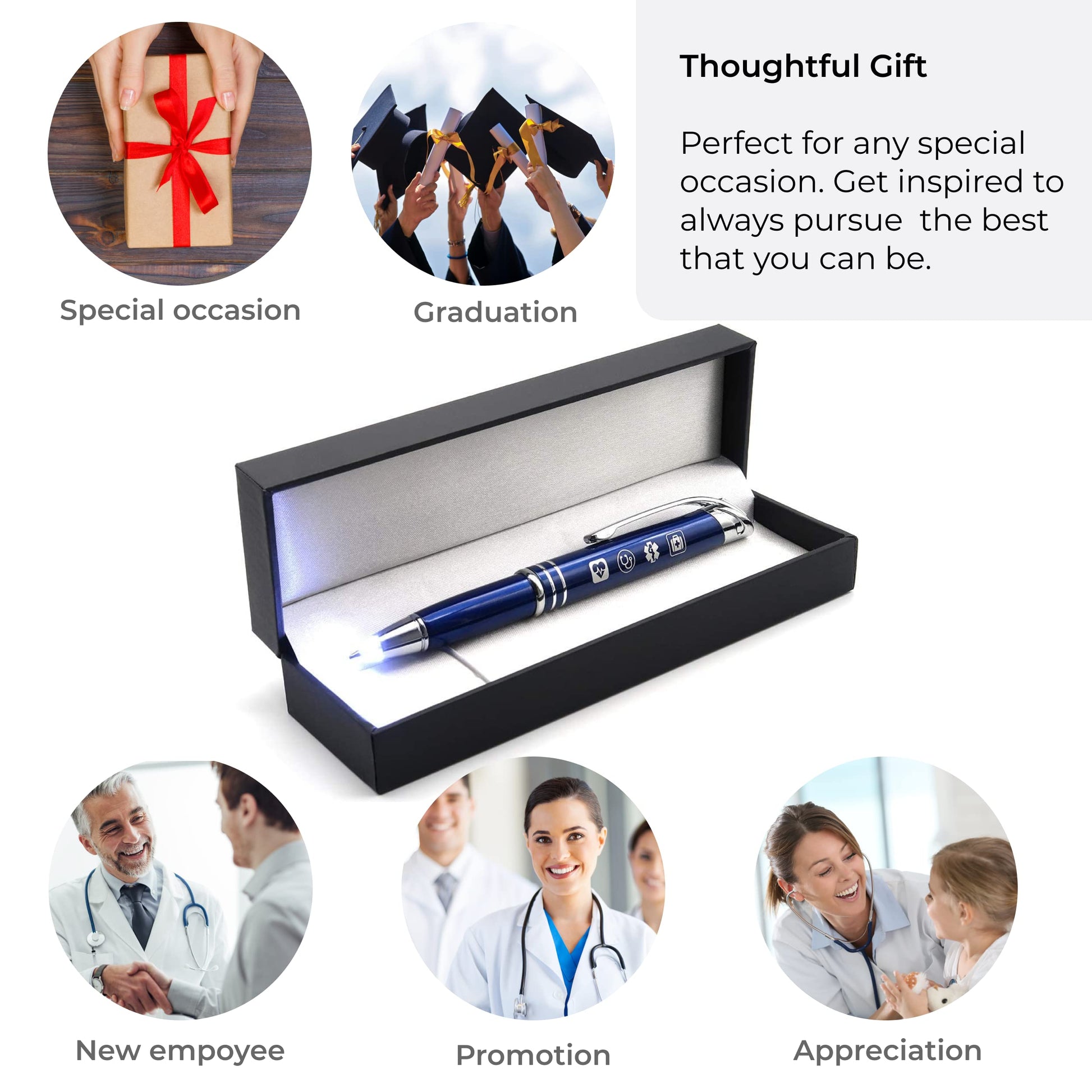 Inkstone Medical Inspirational Gift Pen with Quote Wherever the Art of Medicine is Loved, There is