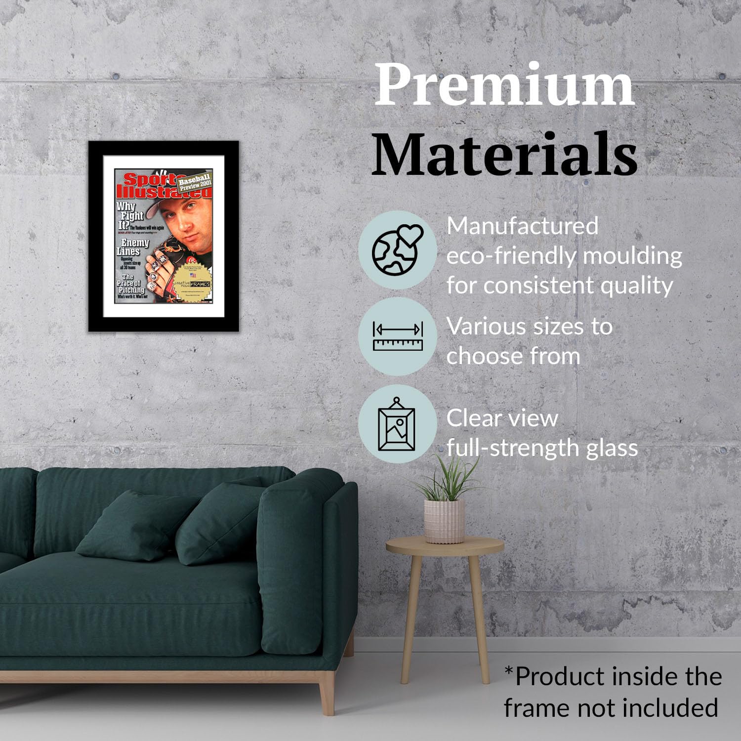 Creative Picture Frames 8.5 x 11.25 Magazine Frame with Full-Strength Glass, Holds Up To A 1/4"