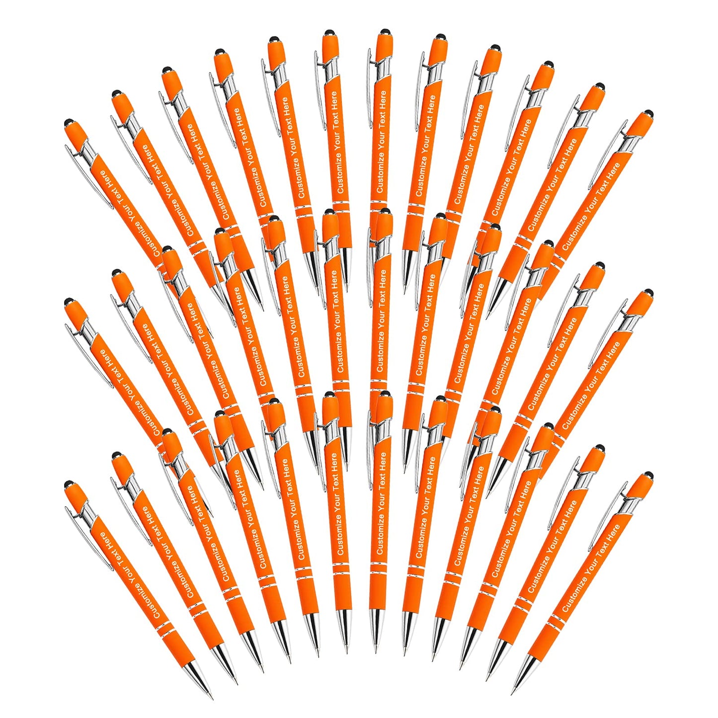 Qingxily Custom Pens Bulk - Up to 300 Personalized Stylus Ballpoint Pens With Free Engraving