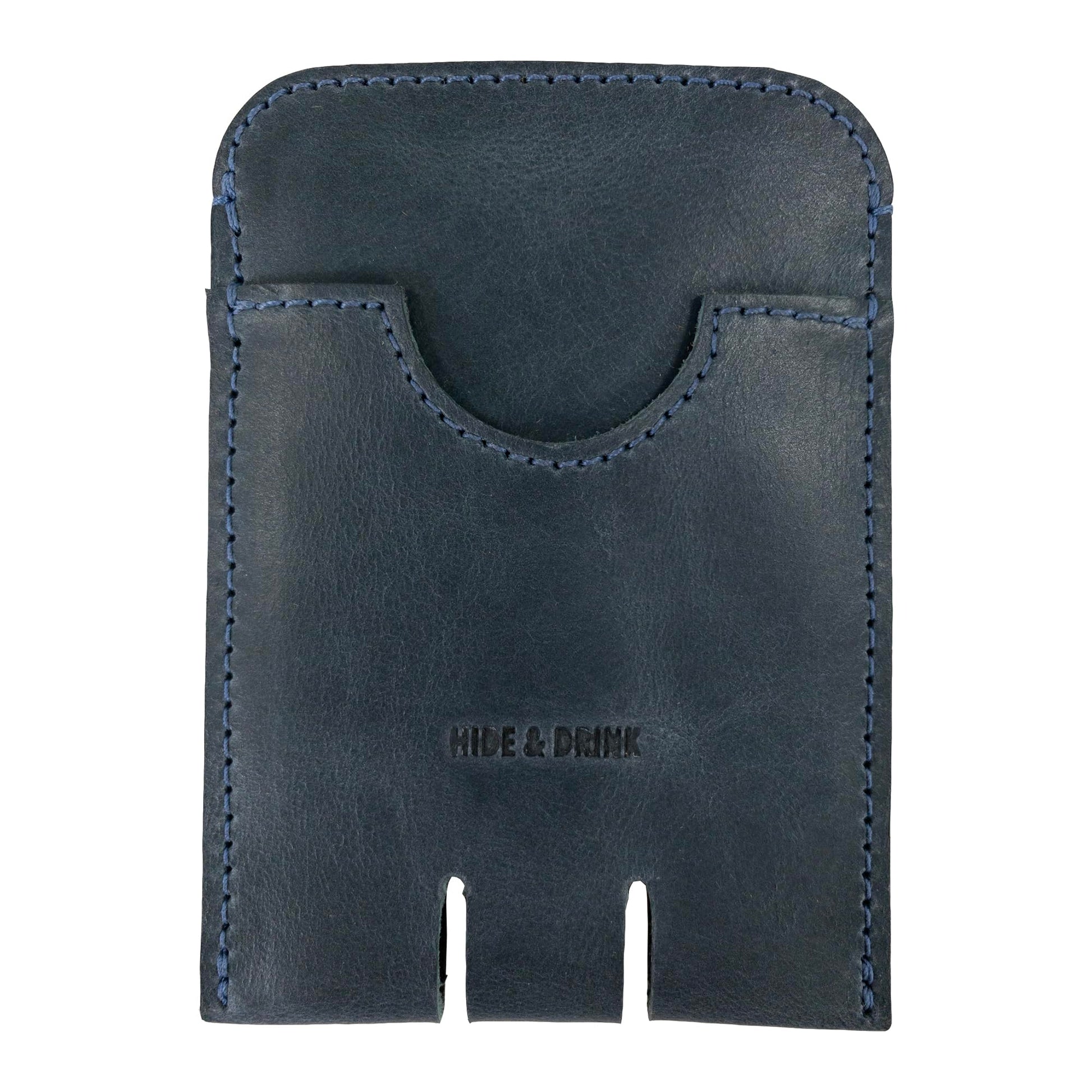 Hide & Drink, Business Push Card Holder, Minimalist Cash Organizer Handmade from Full Grain Leather
