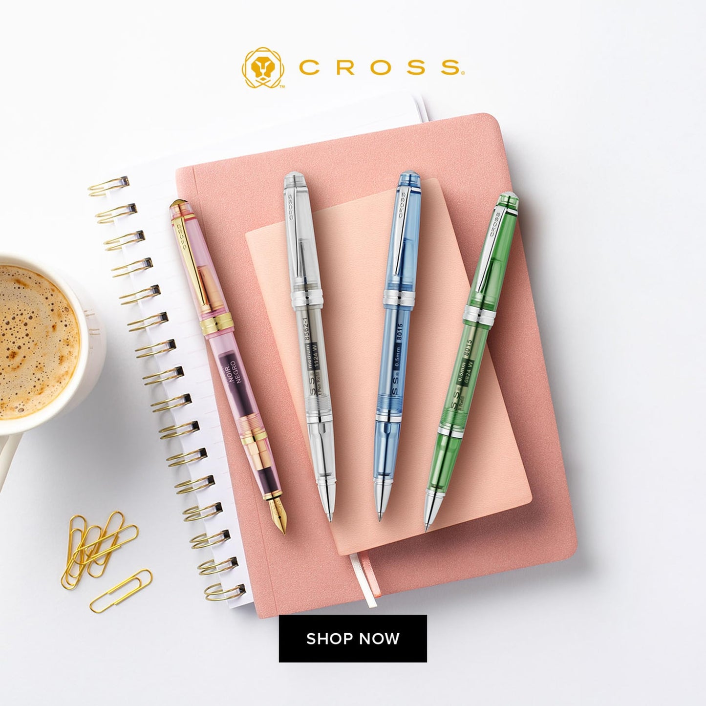 Cross Bailey Light Rollerball Pen, Translucent Green Resin, Black Ink