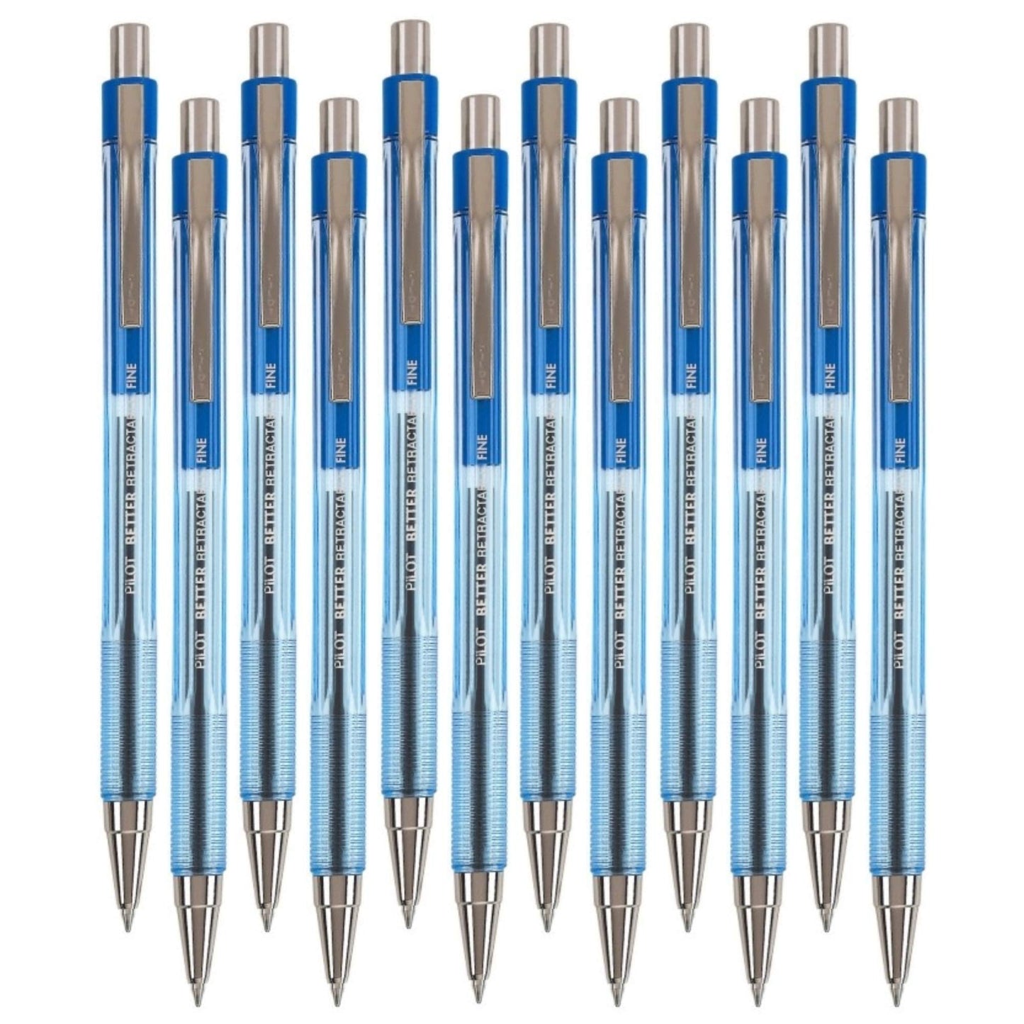 Pilot Better Retractable Ballpoint Pen , Blue Fine Point, 12-Count (30001)