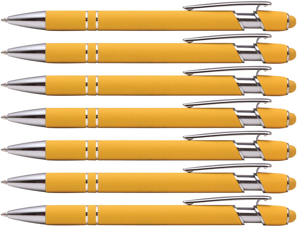 Express Pencils Rubberized Soft Touch | Burst of Color | Ballpoint Pen with Stylus Tip a stylish