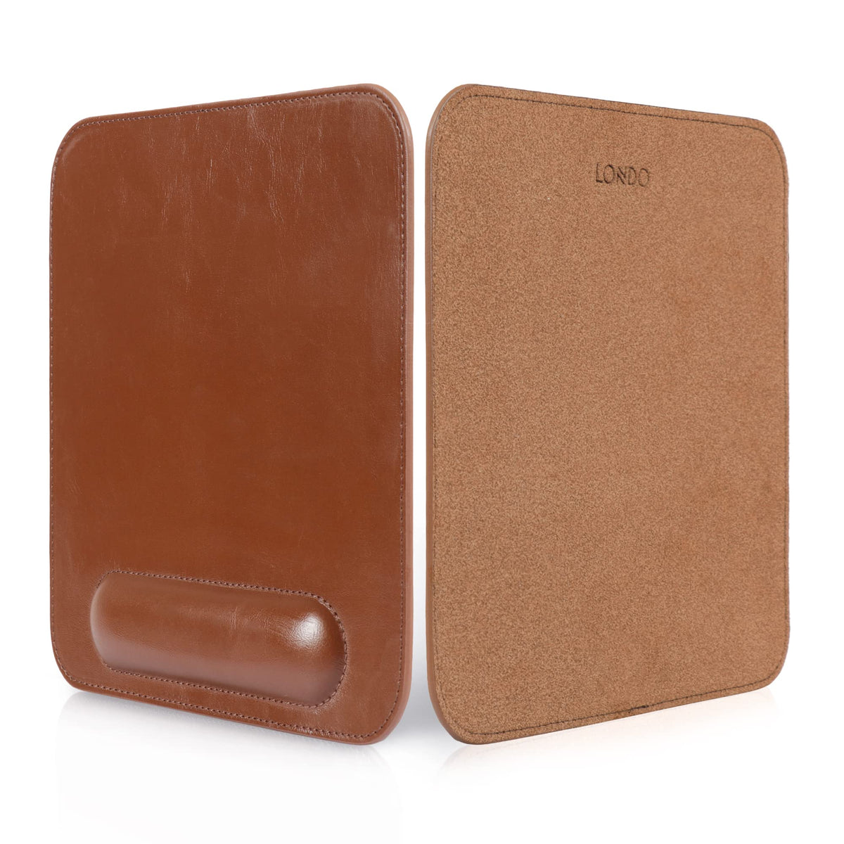 Londo Leather Mouse Pad with Wrist Rest – Ergonomic Support, Non-Slip Base, Smooth Surface