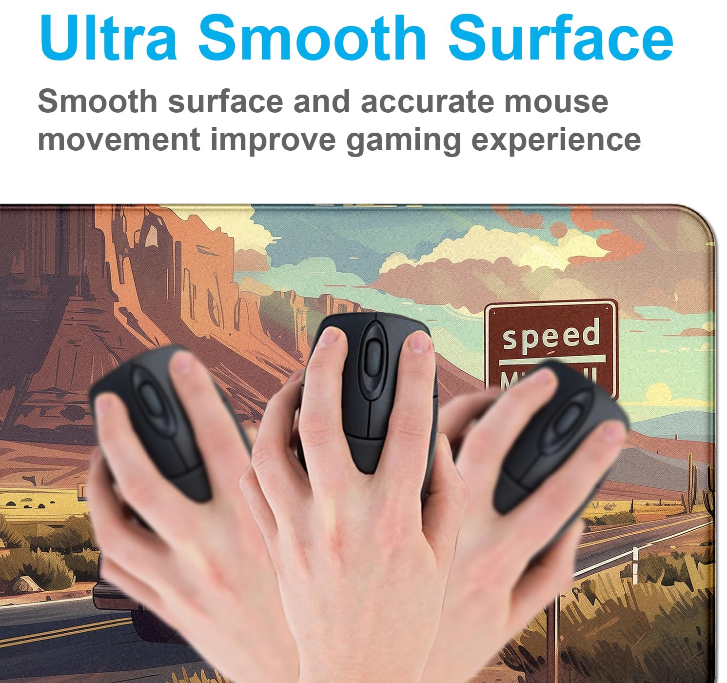 Natural Mountain View Gaming Computer Keyboard Pad, Computer Mouse Pad