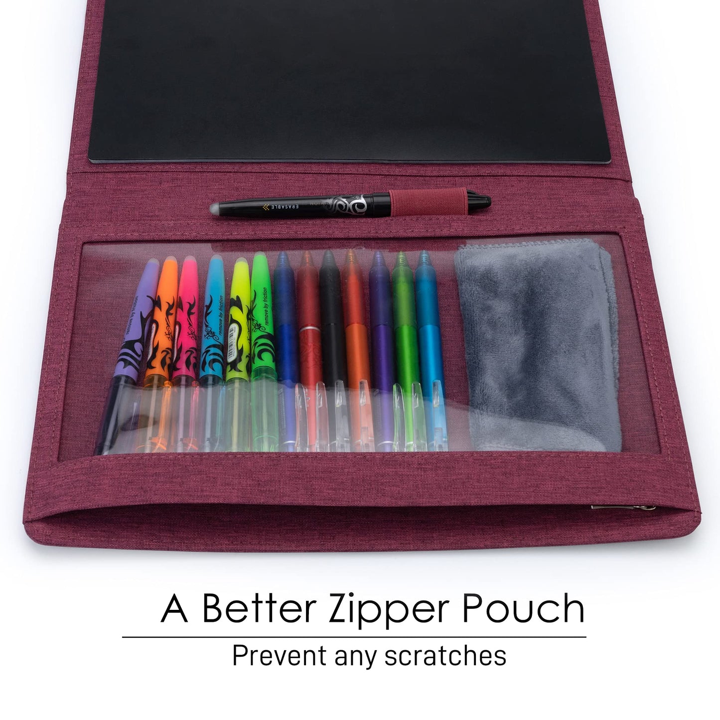 Kaitiaki Folio Cover Compatible with Rocketbook Fusion, Panda, Everlast, Waterproof Fabric, Multi
