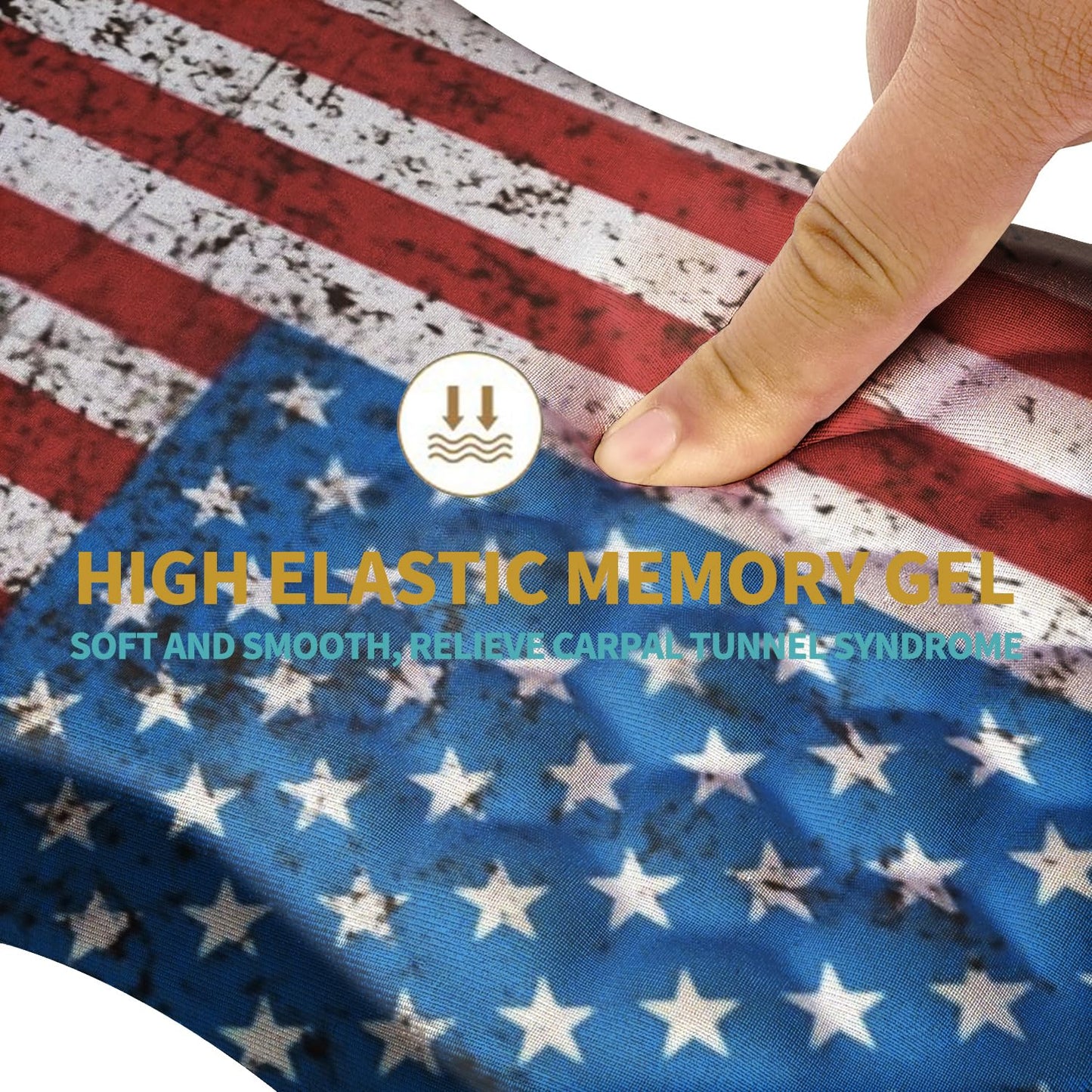 Hokafenle Ergonomic Mouse Pad Wrist Support with Massage Design, Wrist Rest Pain Relief Mousepad