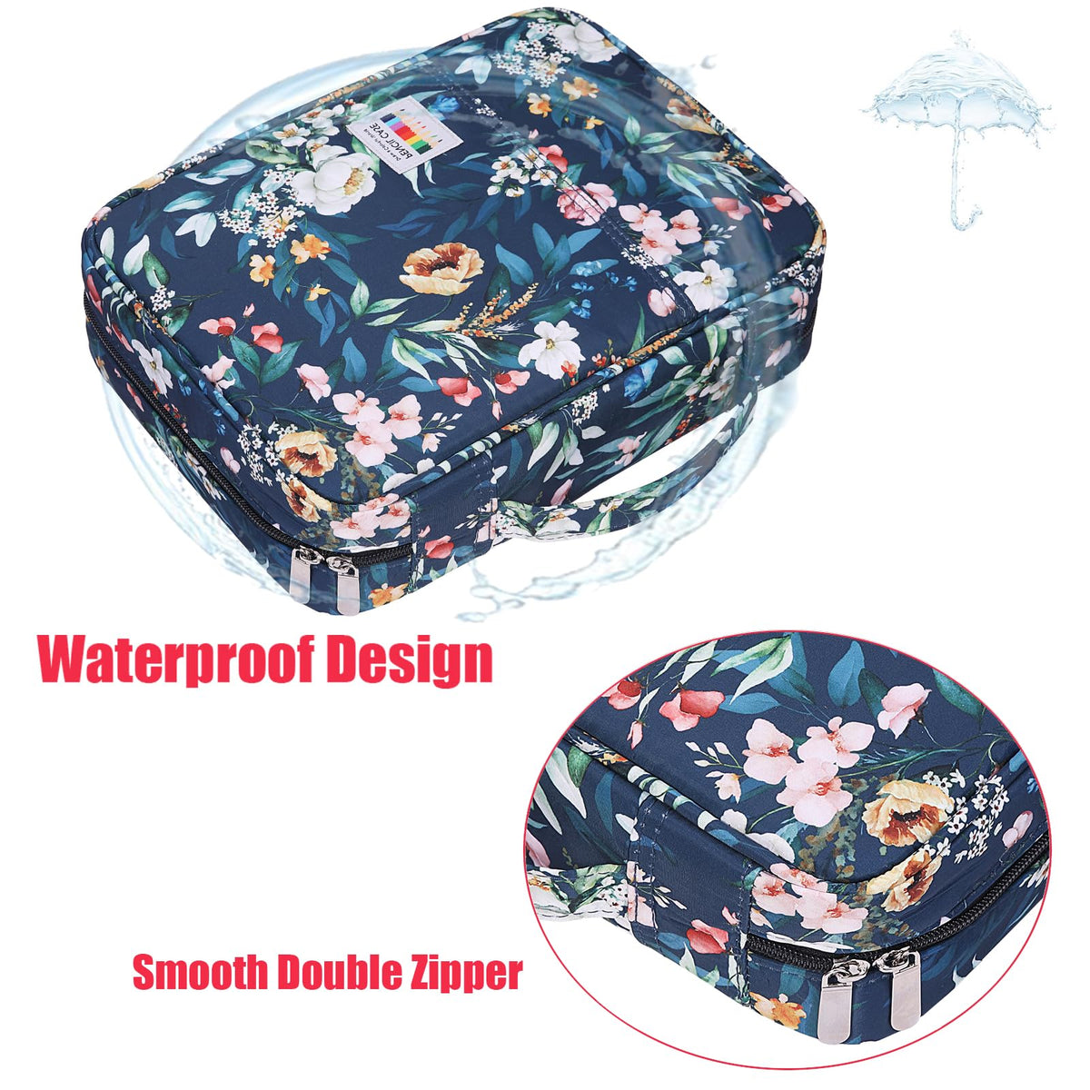 AYVANBER Colored Pencil Case 220 Slots Pen Holder,Waterproof Organizer Bag Portable Handy Painting