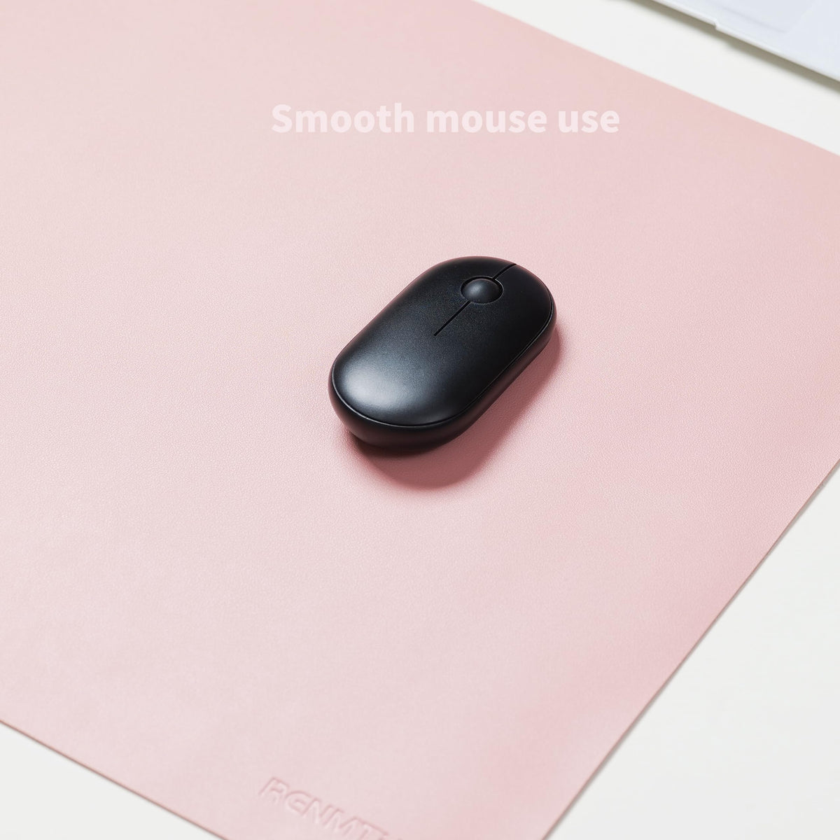 RENMTURE PU Mouse Pad, Faux Leather Large Desk Pad, Home Work Office Accessories, Non-Slip Desk