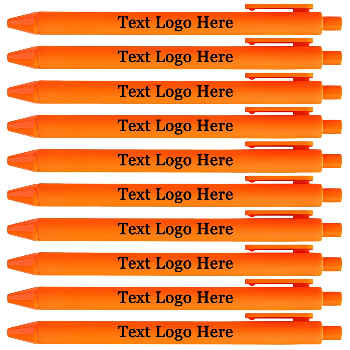 HEYZARDA Personalized Pens with Name Bulk 100-1000 Pcs, Orange