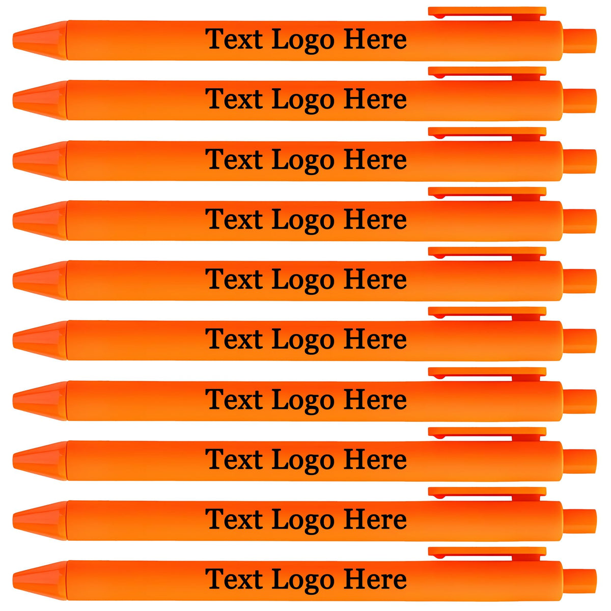 HEYZARDA Personalized Pens with Name Bulk 100-1000 Pcs, Orange