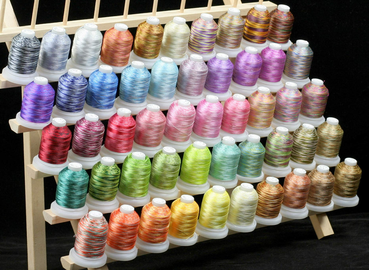 New ThreadNanny Wooden Thread Rack for Sewing - Quilting - Embroidery Spools and Mini Cones (60