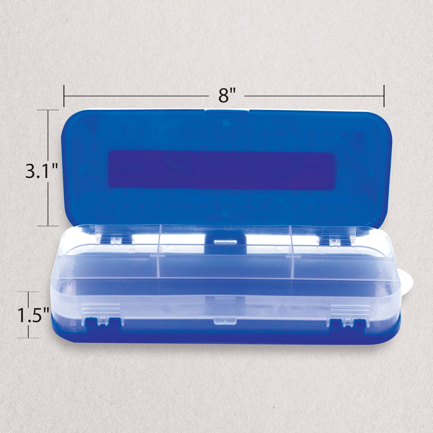 BAZIC PRODUCTS Double-Deck Organizer Box, Classic Color, 4-Set