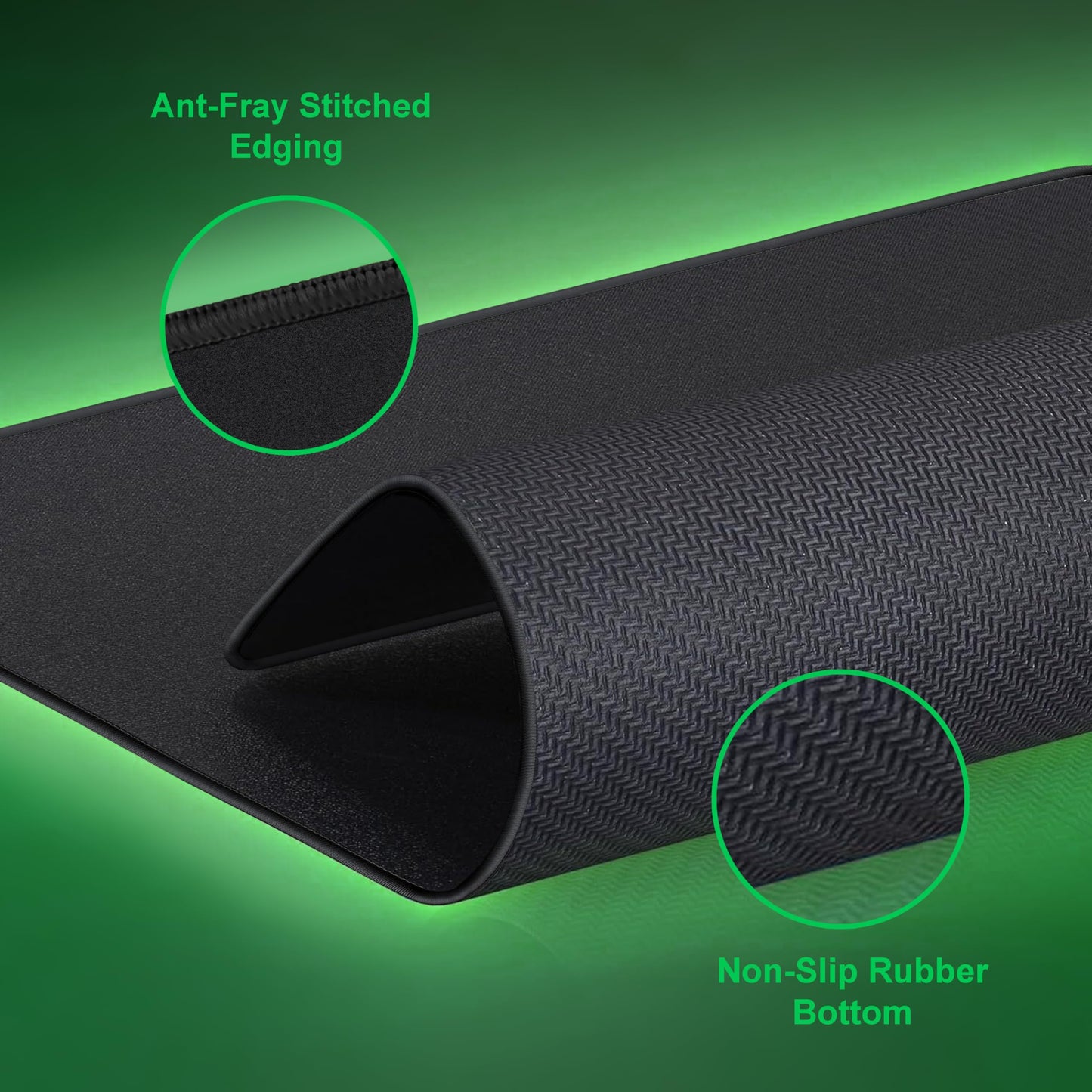 LifeTrim Huge 46”x17” 5mm Gaming Mouse Pad Large Mouse Pad for Desk Gaming Giant Black XXL Thick
