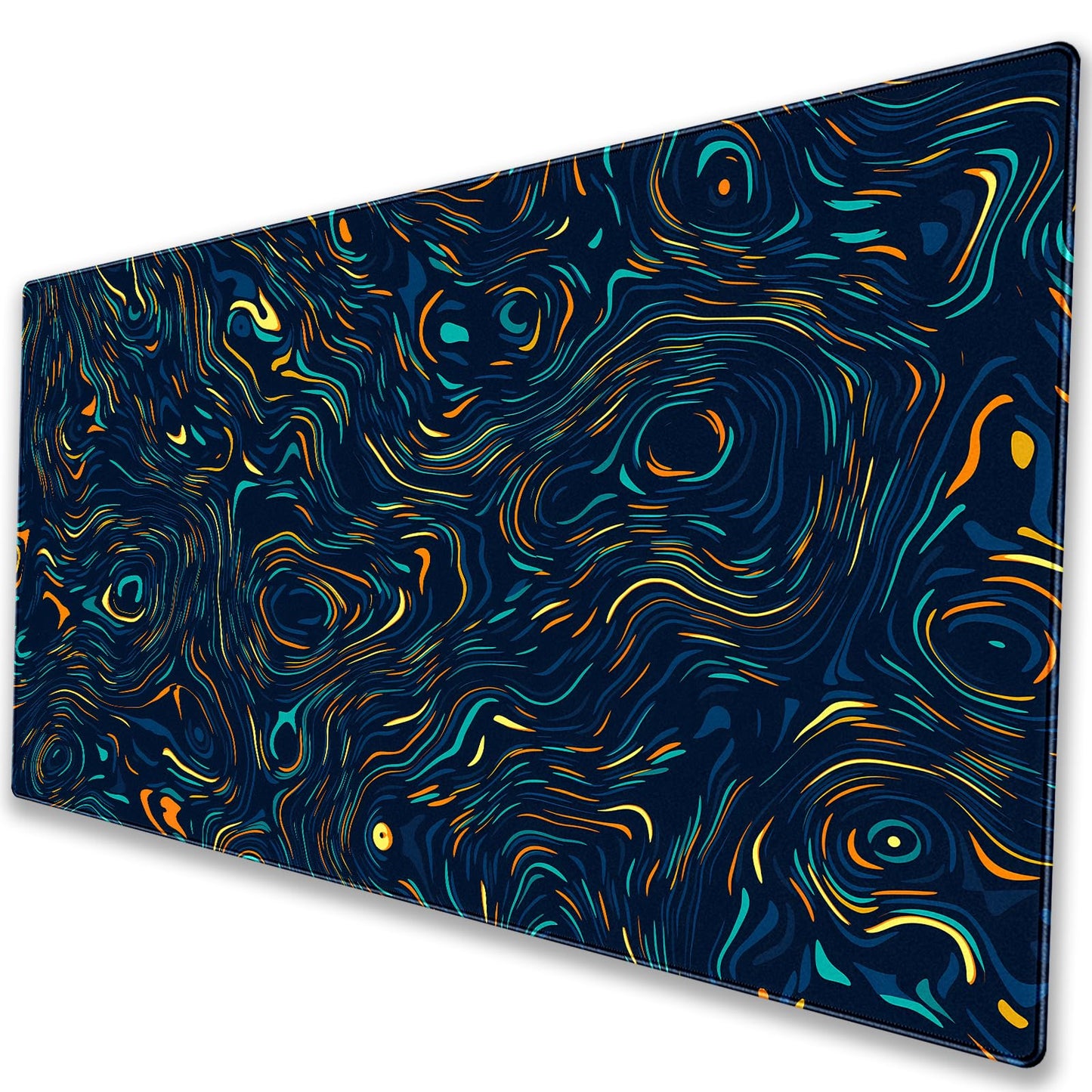 Abstract Swirl Desk Mat, XXL Large Gaming Mouse Pad