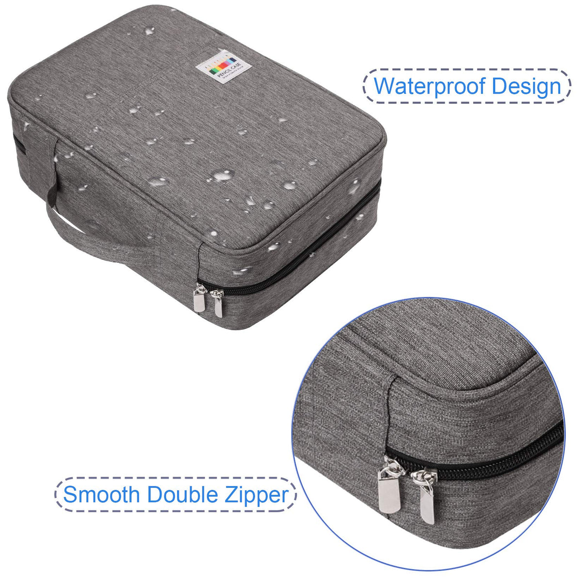 AYVANBER Big Capacity Colored Pencil Case Organizer 304 Slots Pen Holder Waterproof Storage Pouch