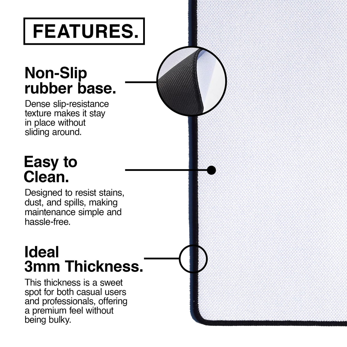 MPCO. Rikimaru's RX7 Gaming Desk Pad, 36" x 17" Duraglyde Fabric Desk Mat