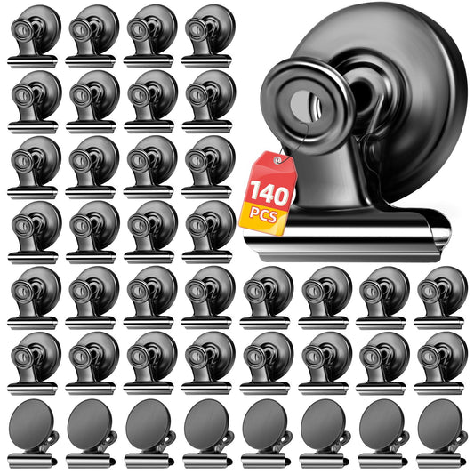 VNDUEEY 140 Pack Fridge Magnets Refrigerator Magnets, Strong Magnetic Clips Heavy Duty, Magnet