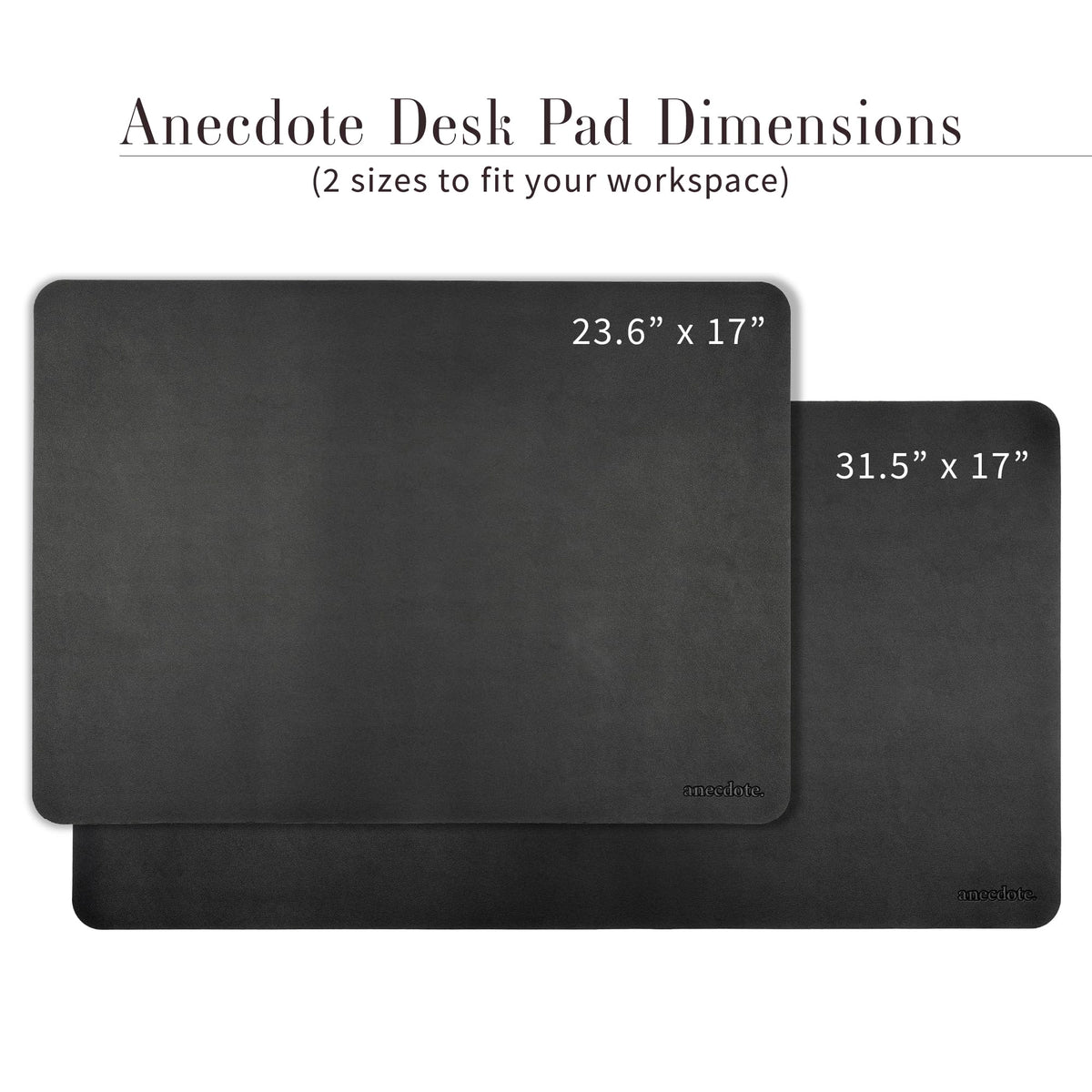 Anecdote Office Desk Pad Mat, Large Keyboard & Mouse Pad, Home Desk Blotter