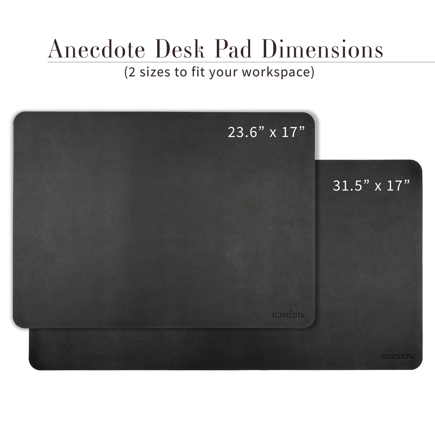 Anecdote Office Desk Pad Mat, Large Keyboard & Mouse Pad, Home Desk Blotter