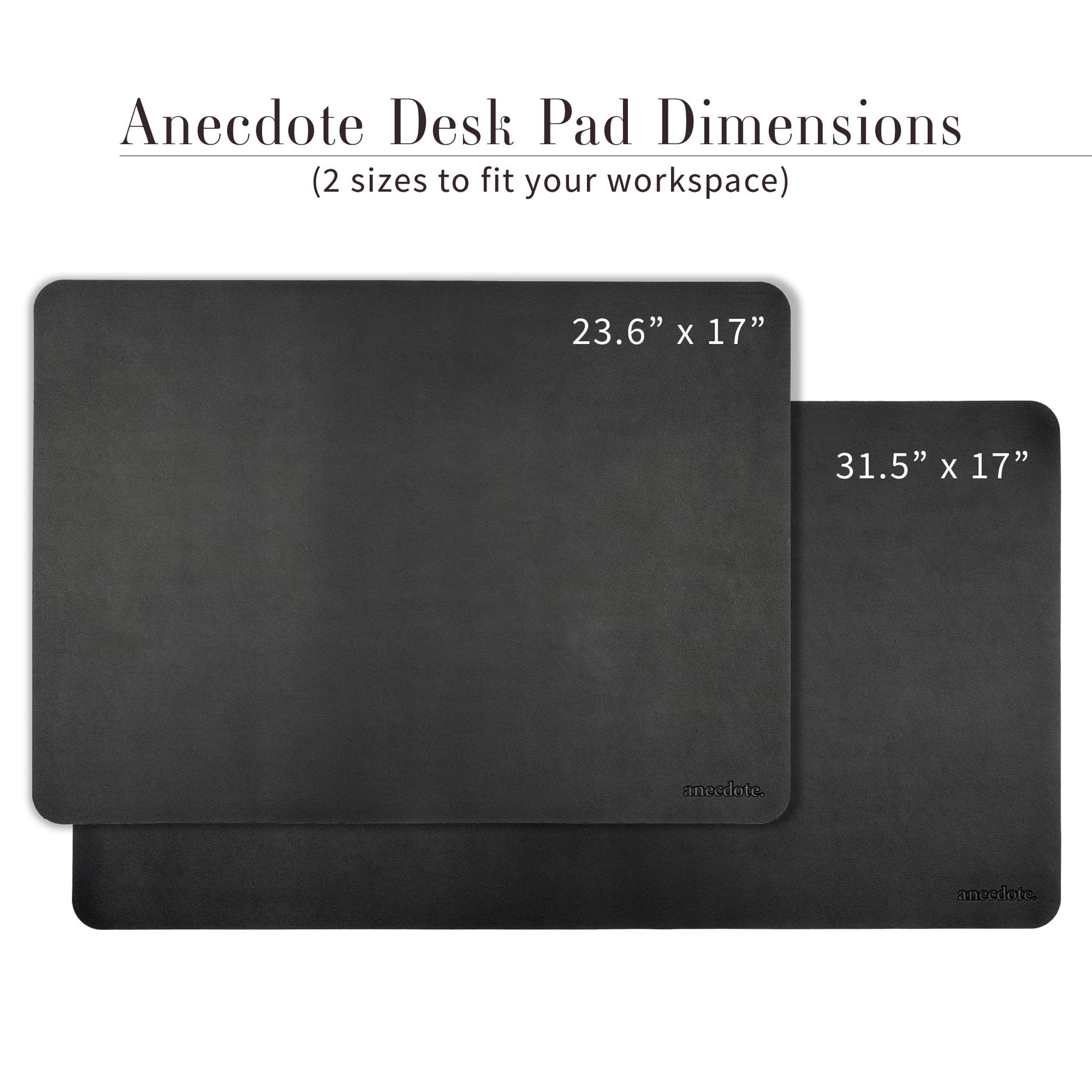 Anecdote Office Desk Pad Mat, Large Keyboard & Mouse Pad, Home Desk Blotter