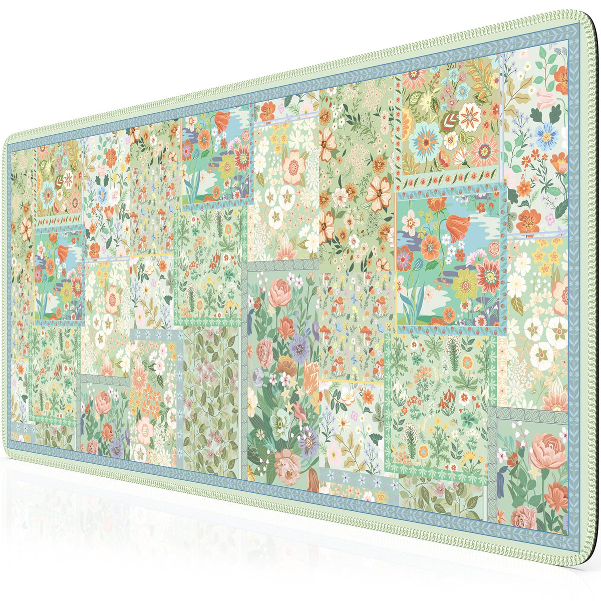 HAOCOO Green Desk Mat, Big Mouse Pad for Keyboard, Non-Slip Rubber Base