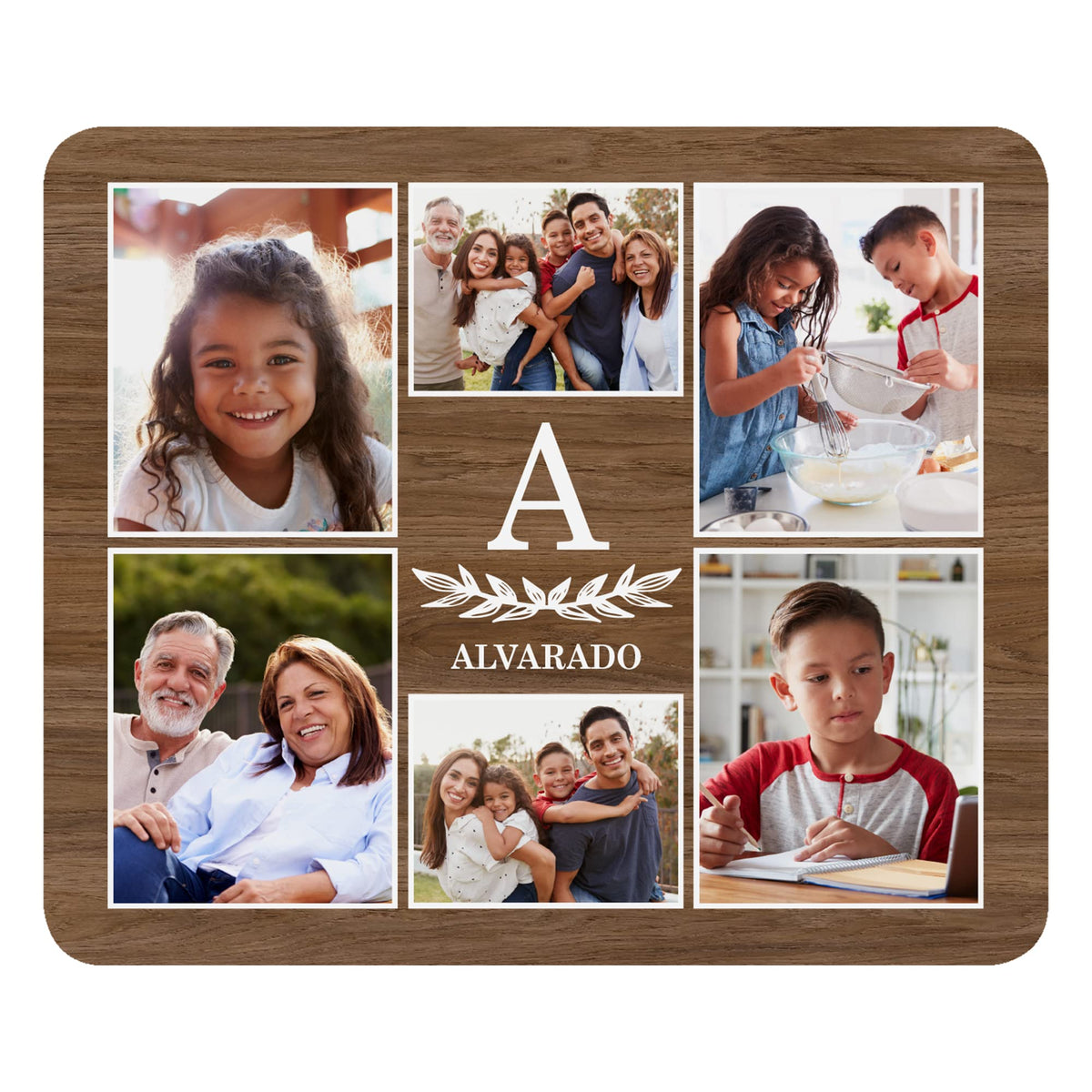 Let's Make Memories Personalized Monogram Photo Mouse Pad - Computer Accessory - Tech Support