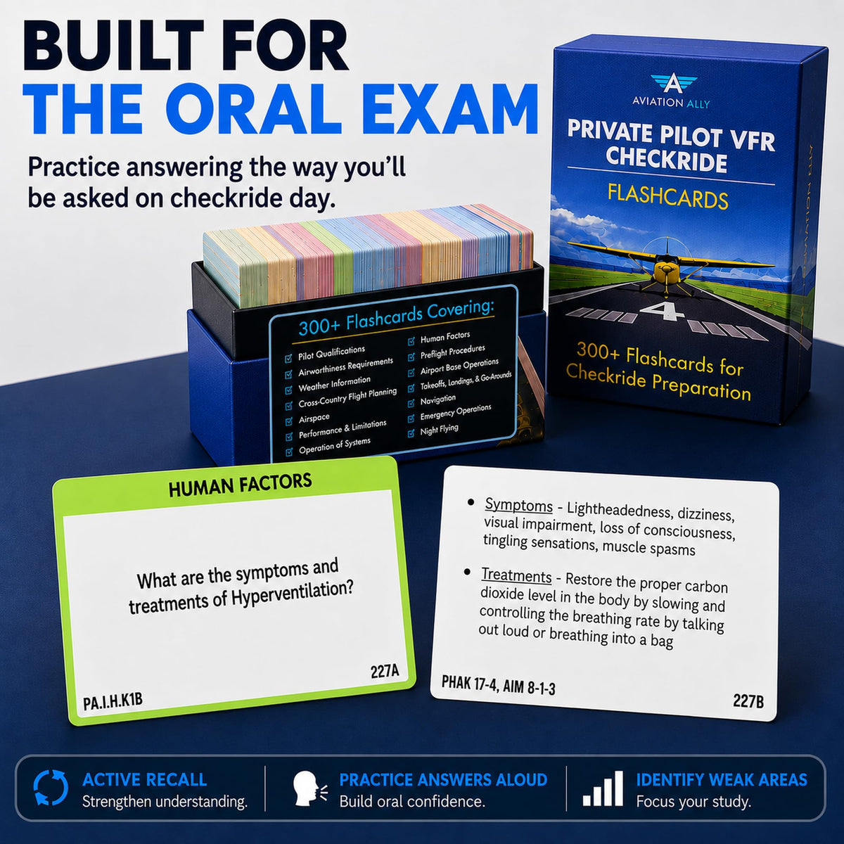 Aviation Ally Private Pilot VFR Flashcards | 300+ Checkride & Oral Exam Study Cards | CFI-Reviewed
