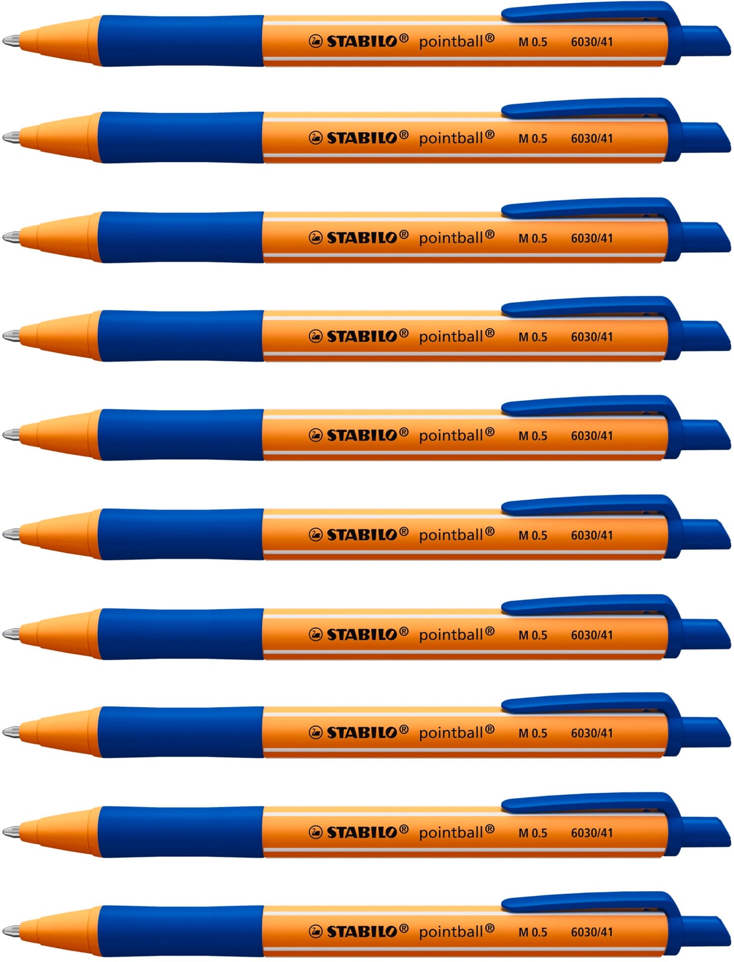 Ballpoint -STABILO pointball Blue Box of 10