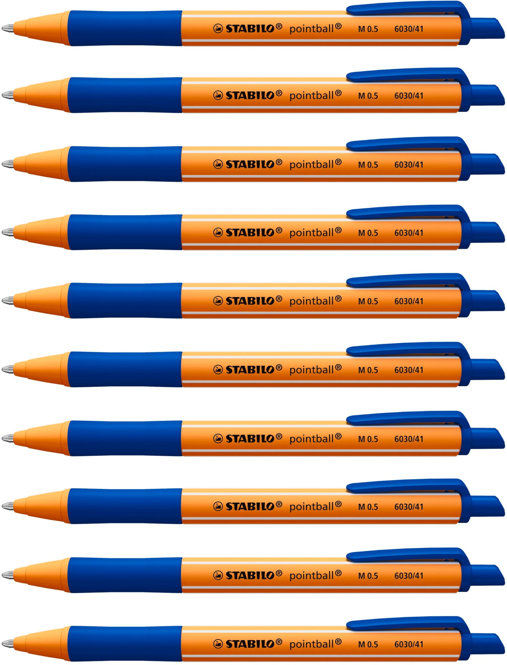 Ballpoint -STABILO pointball Blue Box of 10