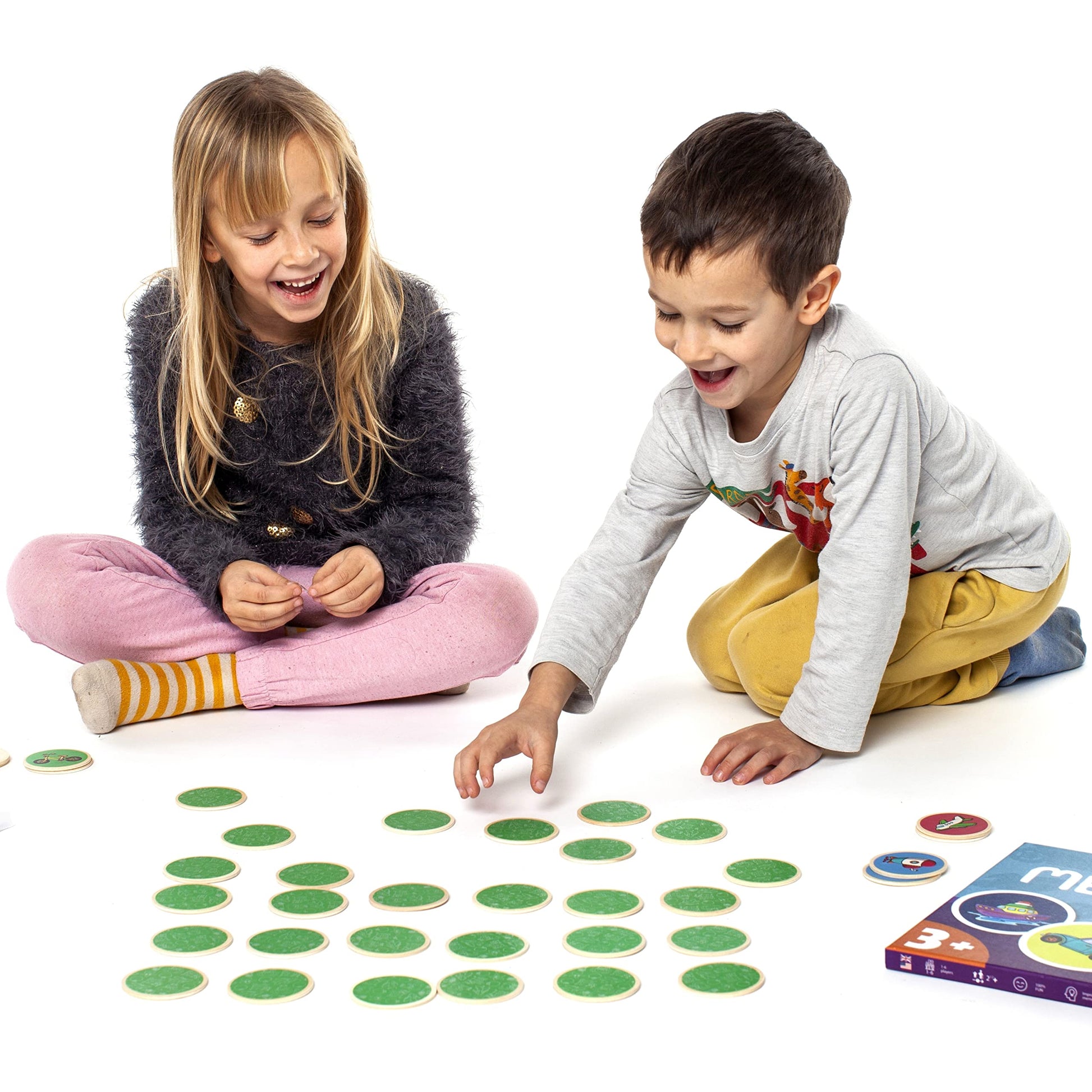Montessori-Inspired Wooden Matching Game for Toddlers 2-4 Years - Things that Go - Durable