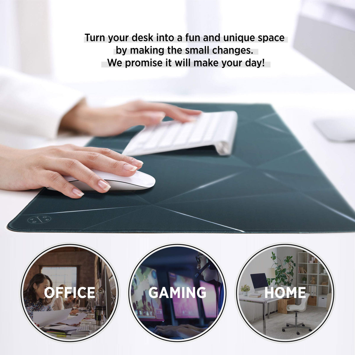 Oriday Large Gaming Mouse Pad, Extended XXL (35.4x15.7x0.11 in), Long Non-Slip Rubber Base