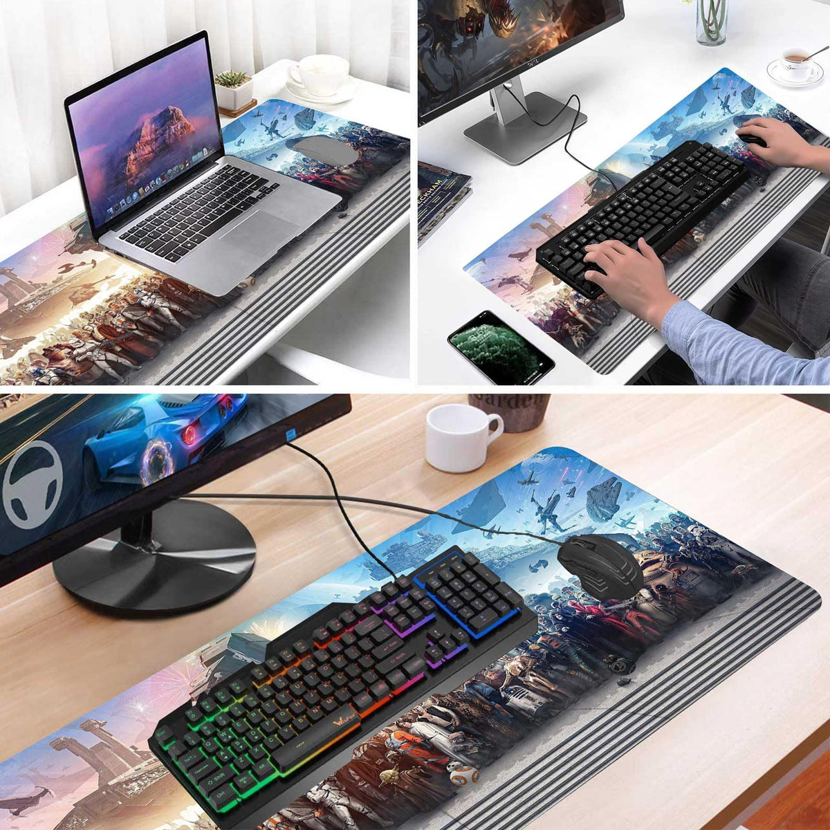 XXL Large Gaming Mouse Pad The Chosen One Custom Desk Pad,Mousepad with Anti-Slip Rubber