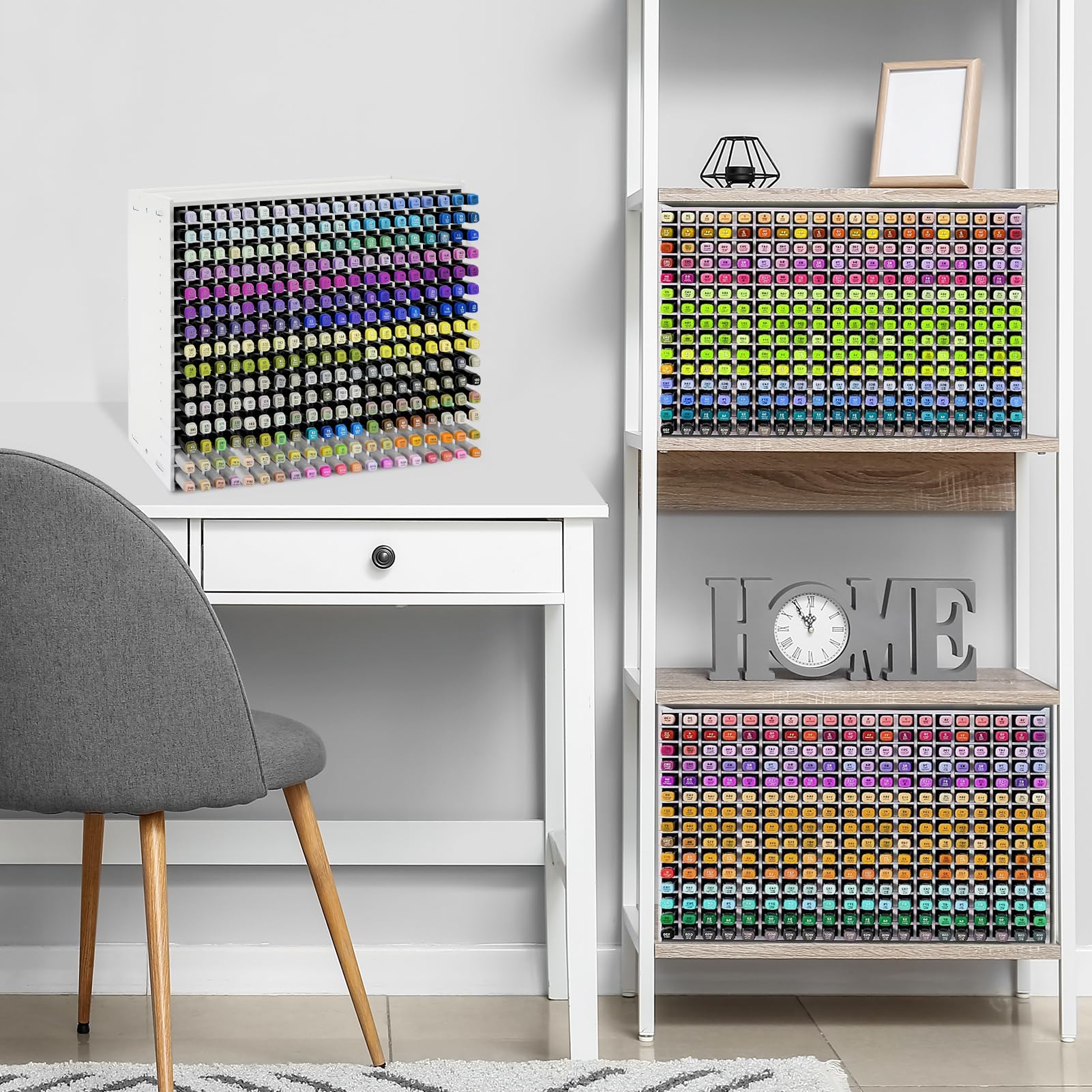 Yrangee Marker Organizer,300 Slots Marker Storage Organizer with Divider