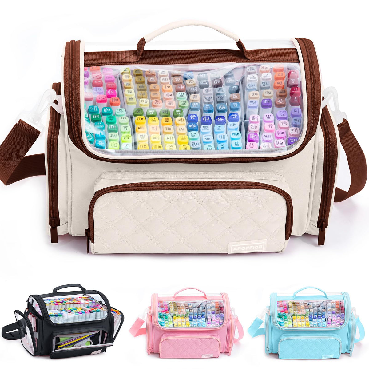 Large Marker Case for 200-300 Markers, Marker Organizer Bag,Pen Storage