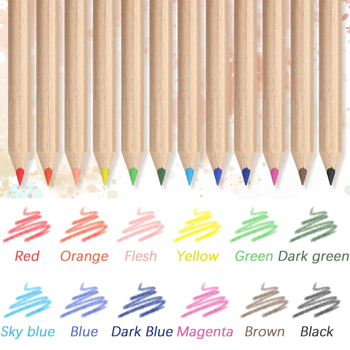 Sinload 12 Set Mini Colored Pencil Bulk for Kid 3.5 Inch Colored Pencils