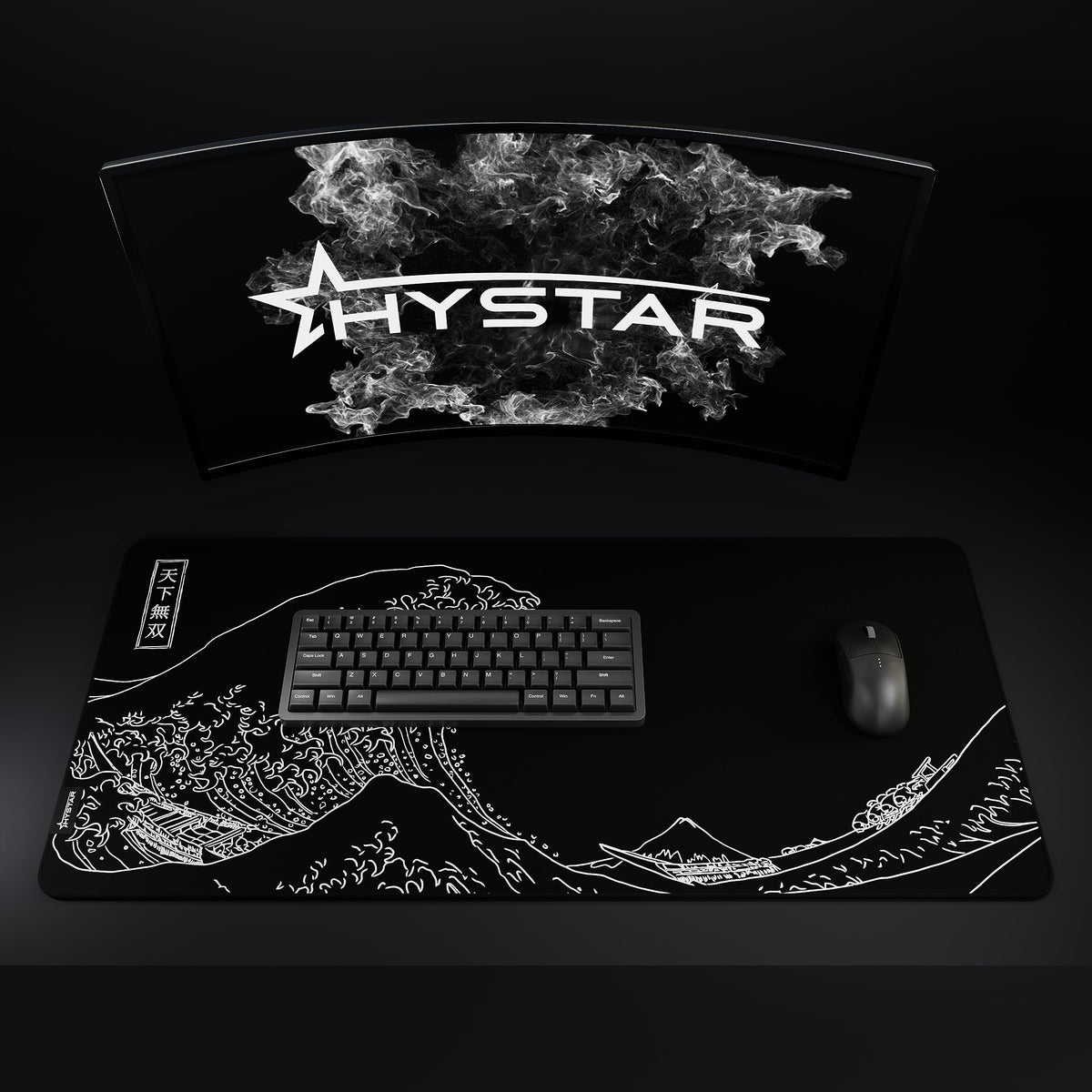 Hystar® Extended Gaming Mouse Pad | XXL 36" x 16" | 5mm Thick, Waterproof Surface, Smooth Polyester