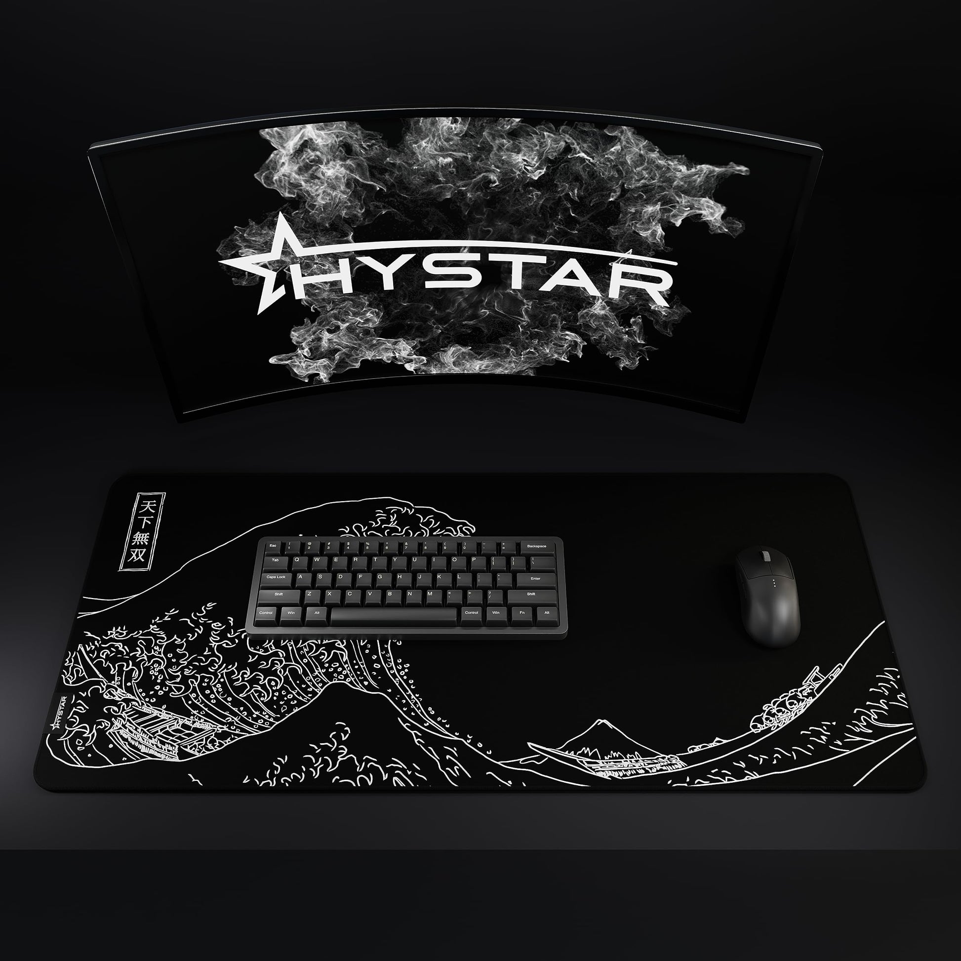 Hystar® Extended Gaming Mouse Pad | XXL 36" x 16" | 5mm Thick, Waterproof Surface, Smooth Polyester