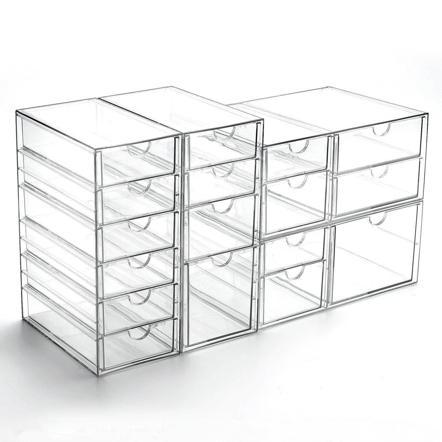Prsildan 17 Drawers Teacher Toolbox Office Supply Organizer, Set of 4