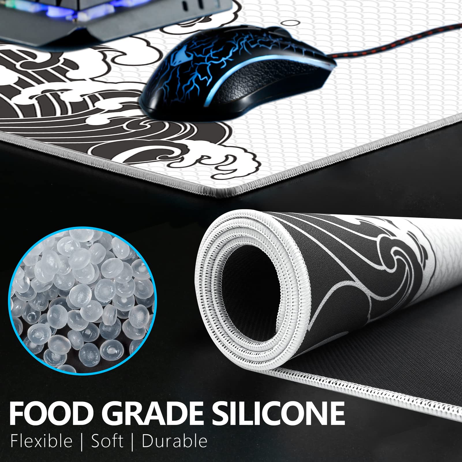 X-Raypad Aqua Control Plus Wave Gaming Mouse Pad, Ultra-High Precision Mouse Pad with Perfect Speed