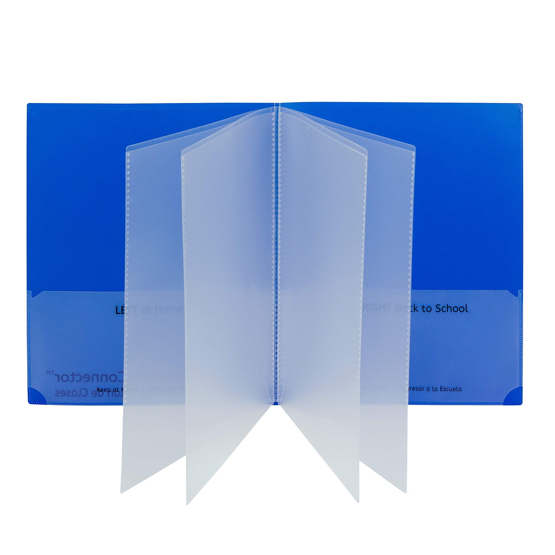 C-Line Classroom Connector™ Multi-Pocket School-to-Home Portfolio, Blue, 15/BX (32305), 9.5 x 11.75