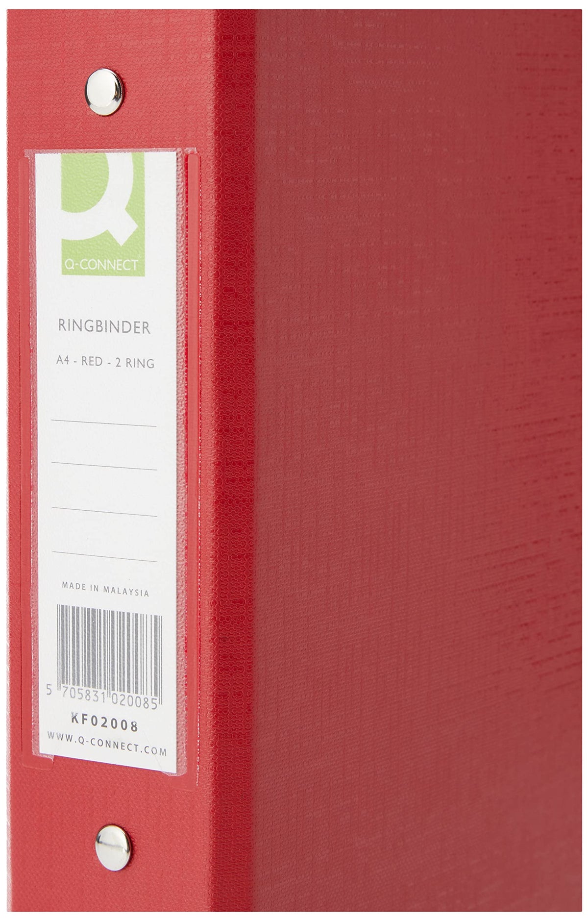 Q-Connect 25mm 2 Ring Binder Polypropylene A4 Assorted (Pack of 10) KF71446