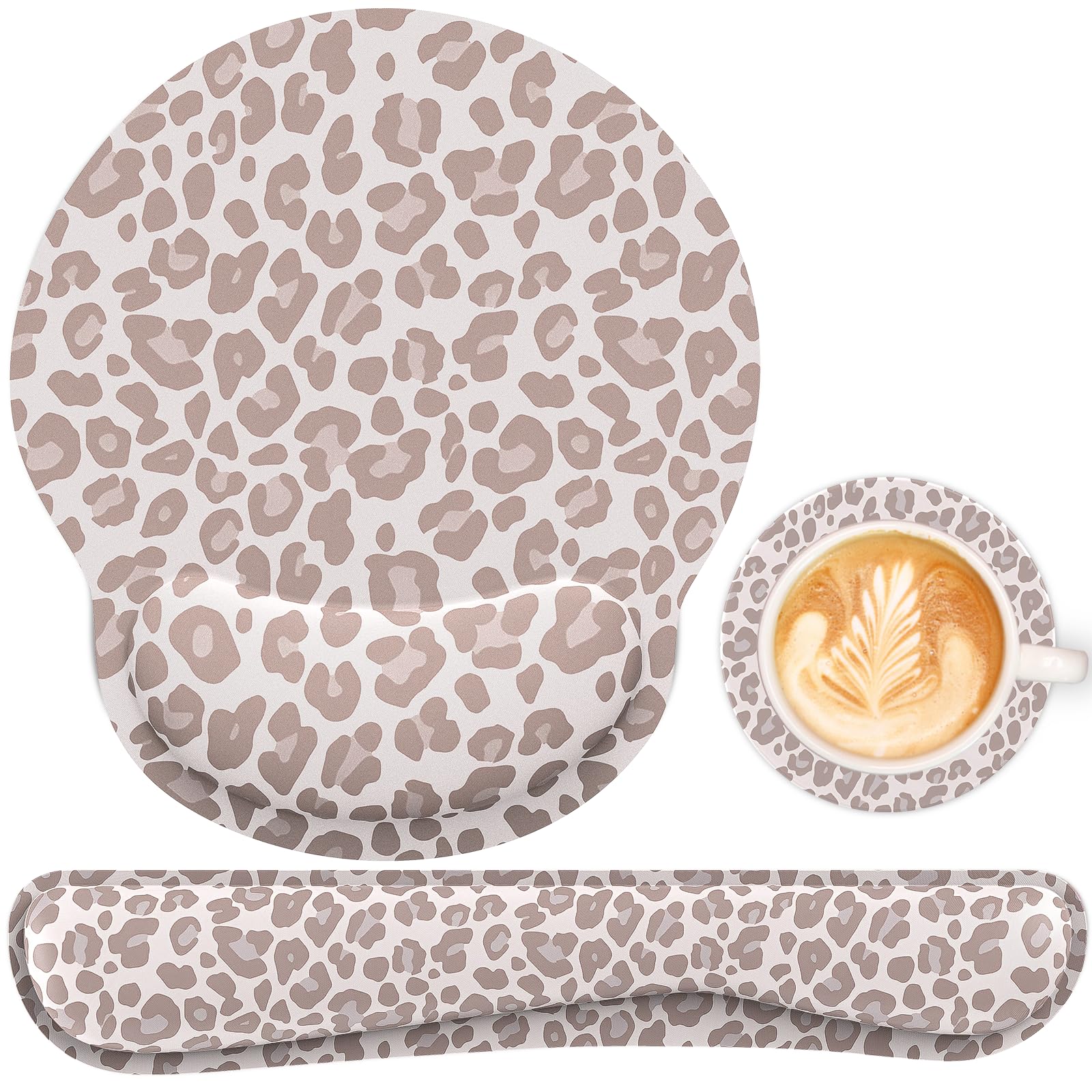 Ergonomic Mouse Pad with Wrist Rest and Keyboard Wrist Rest, Mousepad