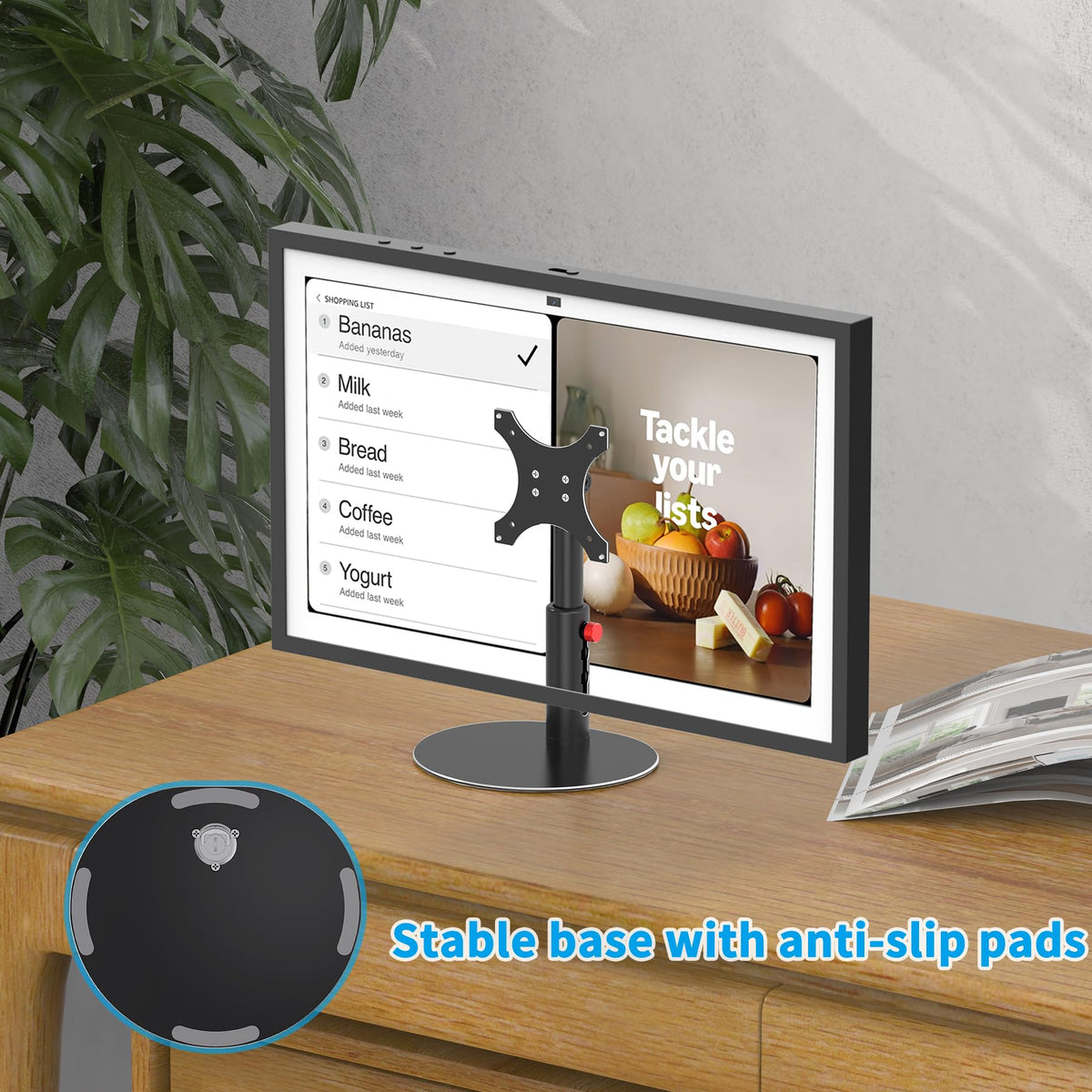 Almoz Adjustable Height Stand Compatible with Echo Show 21/15 (1st/2nd Gen)