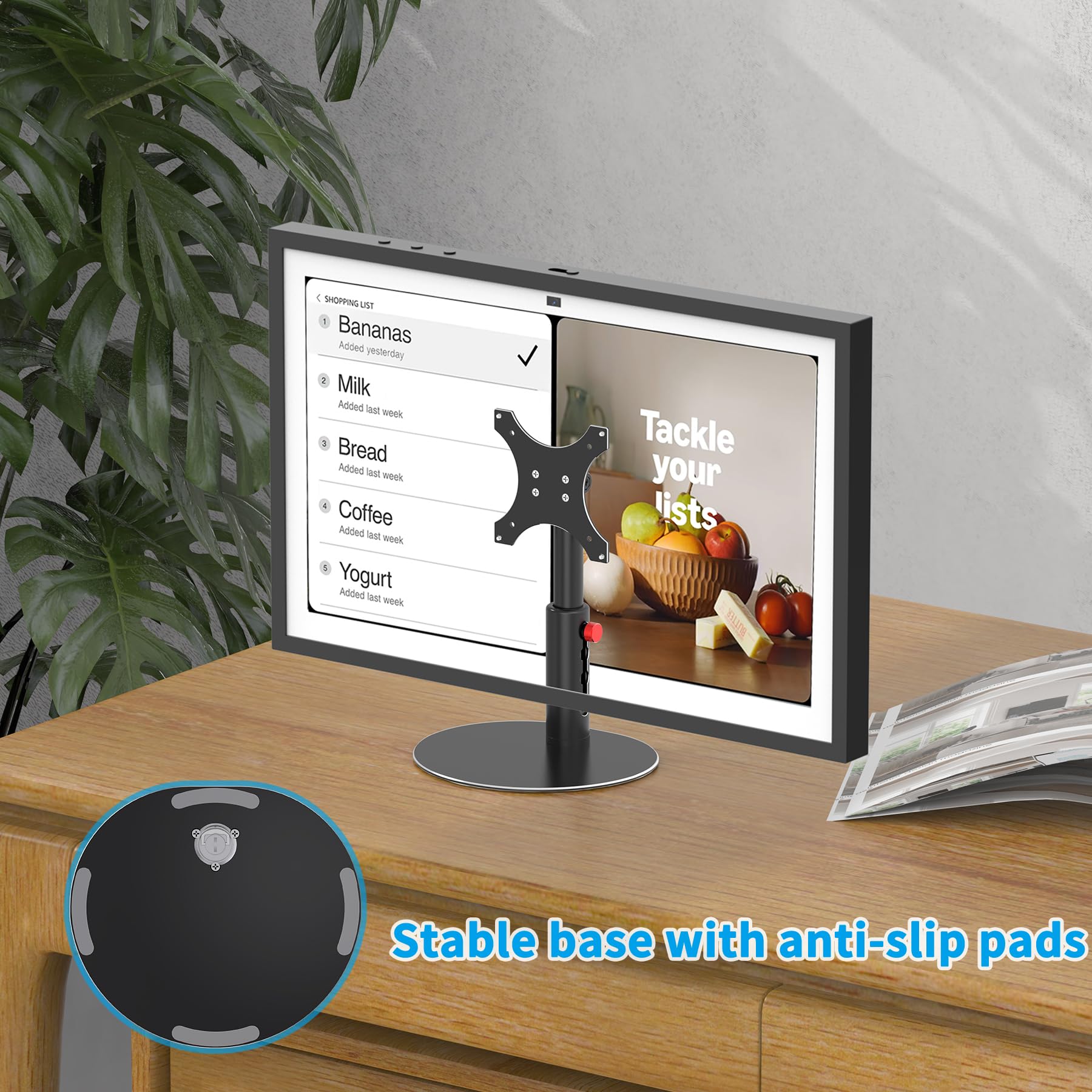 Almoz Adjustable Height Stand Compatible with Echo Show 21/15 (1st/2nd Gen)