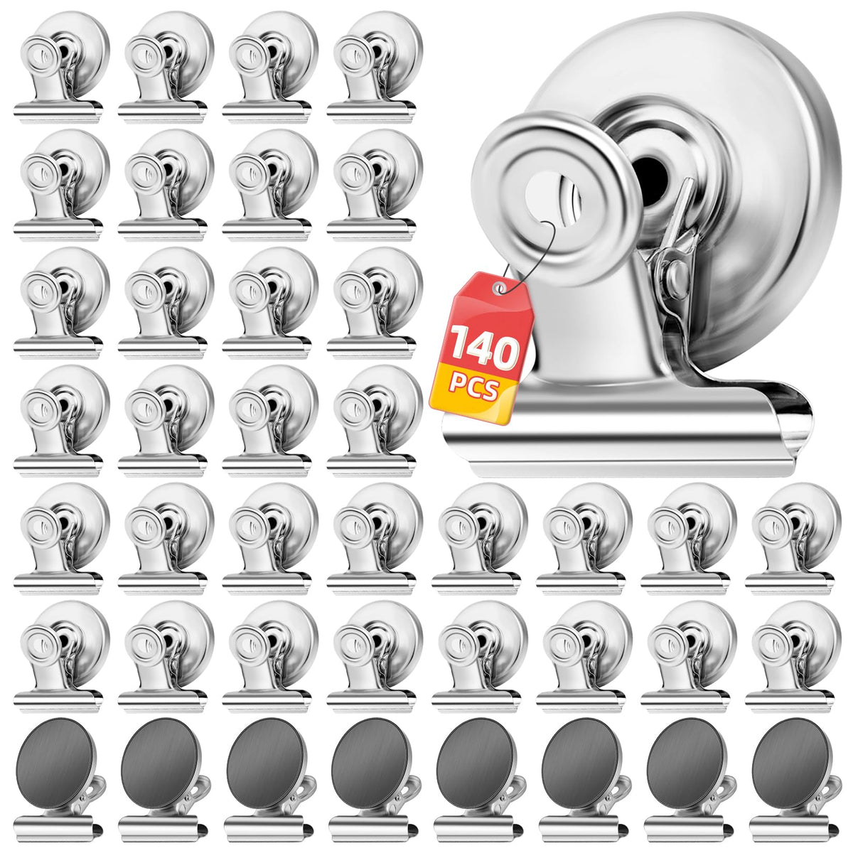 VNDUEEY 140 Pack Fridge Magnets Refrigerator Magnets, Strong Magnetic Clips Heavy Duty, Magnet