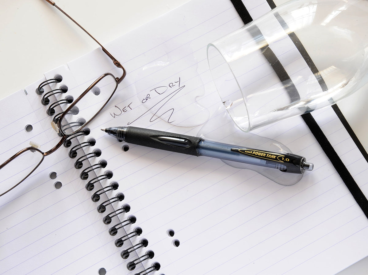uni-ball Power Tank SN-220 Ballpoint Pens. Premium Broad 1mm Rollerball Tip. Water Resistant Uni