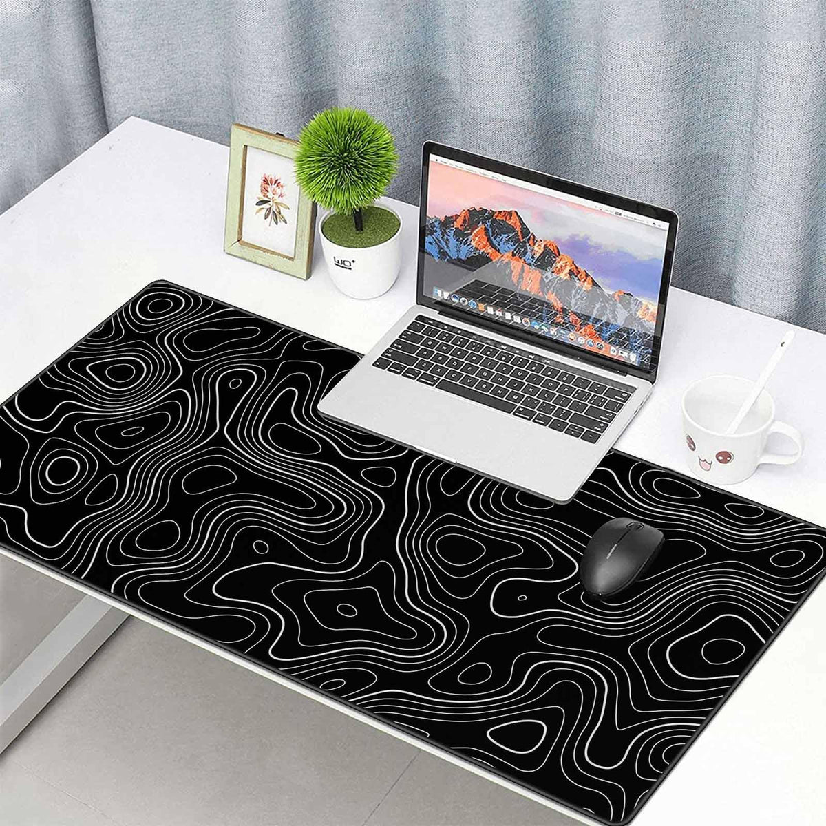 Anpollo Large Gmaing Mouse Pad with Stitched Edges, Superior Micro-Weave Cloth, Non-Slip Base, Size