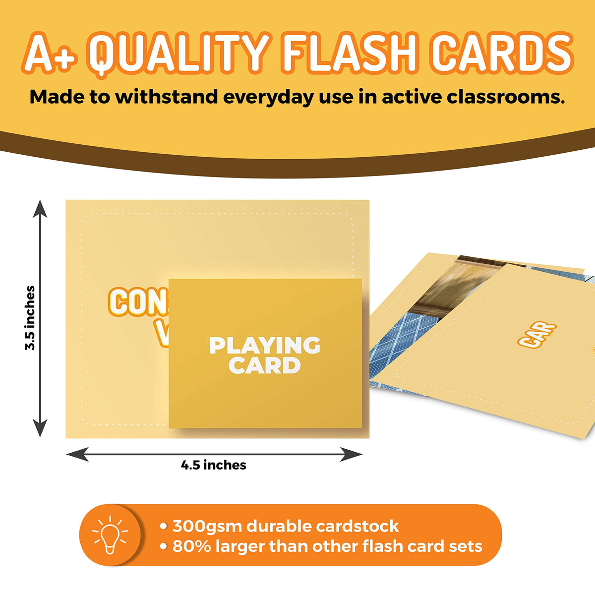 CreateFun 300 Noun Vocabulary Builder Flash Cards for Speech Therapy & ESL