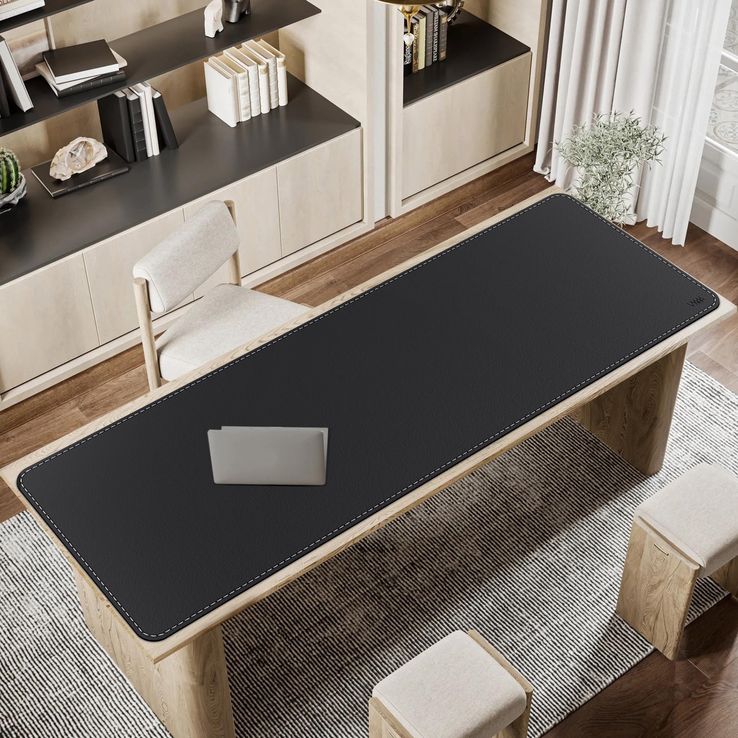 VYAAA Leather Desk Mat,70.8"×23.6" Large Mouse Pad, Desktop Protector for Desk, Multifunctional